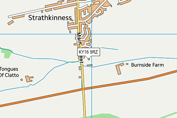KY16 9RZ map - OS VectorMap District (Ordnance Survey)