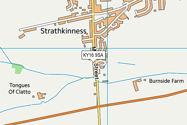KY16 9SA map - OS VectorMap District (Ordnance Survey)