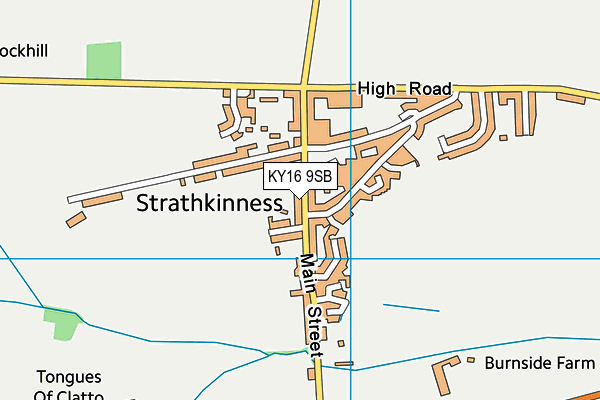 KY16 9SB map - OS VectorMap District (Ordnance Survey)
