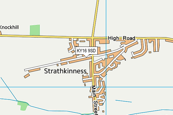 KY16 9SD map - OS VectorMap District (Ordnance Survey)