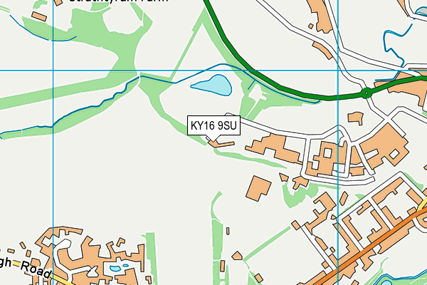 KY16 9SU map - OS VectorMap District (Ordnance Survey)