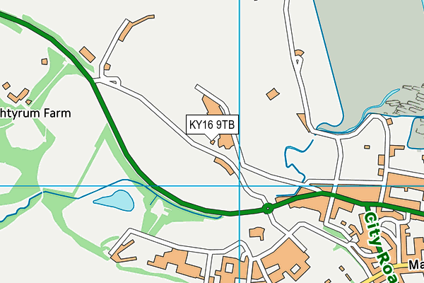 KY16 9TB map - OS VectorMap District (Ordnance Survey)