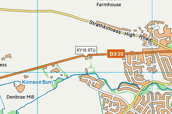 KY16 9TU map - OS VectorMap District (Ordnance Survey)