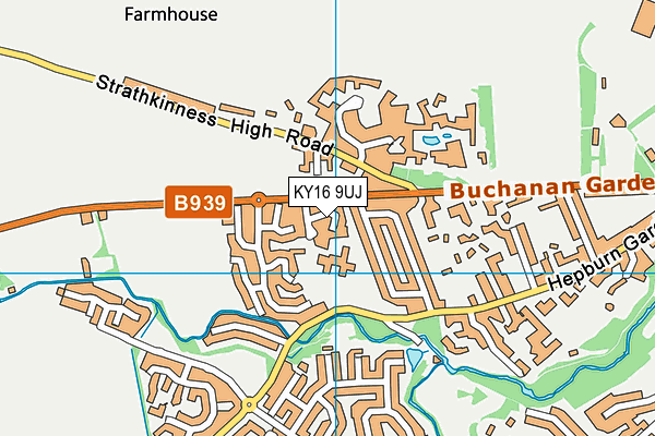 KY16 9UJ map - OS VectorMap District (Ordnance Survey)