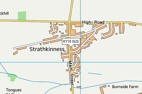 KY16 9US map - OS VectorMap District (Ordnance Survey)