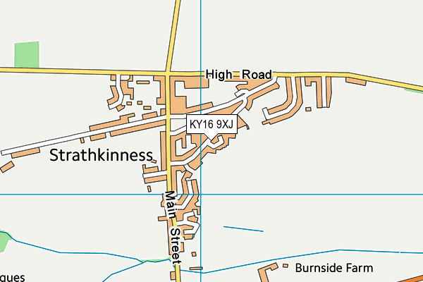 KY16 9XJ map - OS VectorMap District (Ordnance Survey)