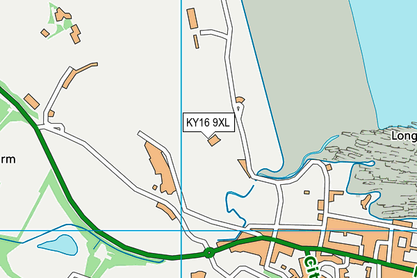 KY16 9XL map - OS VectorMap District (Ordnance Survey)