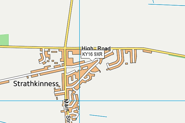 KY16 9XR map - OS VectorMap District (Ordnance Survey)