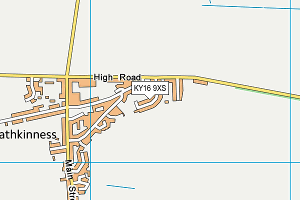 KY16 9XS map - OS VectorMap District (Ordnance Survey)