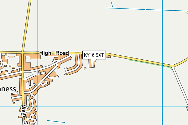KY16 9XT map - OS VectorMap District (Ordnance Survey)