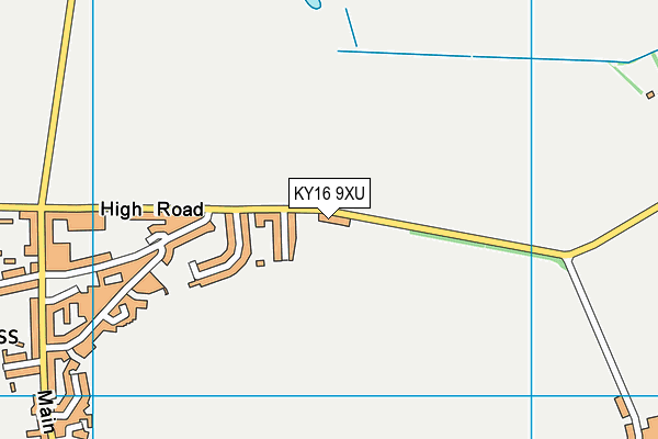 KY16 9XU map - OS VectorMap District (Ordnance Survey)