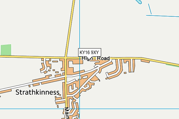 KY16 9XY map - OS VectorMap District (Ordnance Survey)