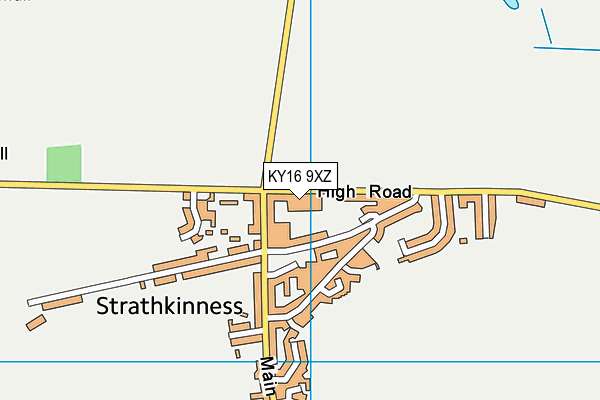 KY16 9XZ map - OS VectorMap District (Ordnance Survey)