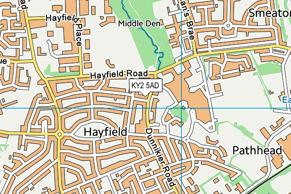 KY2 5AD map - OS VectorMap District (Ordnance Survey)