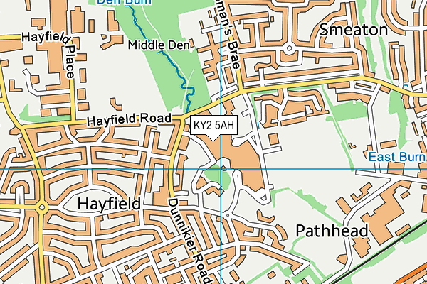 KY2 5AH map - OS VectorMap District (Ordnance Survey)