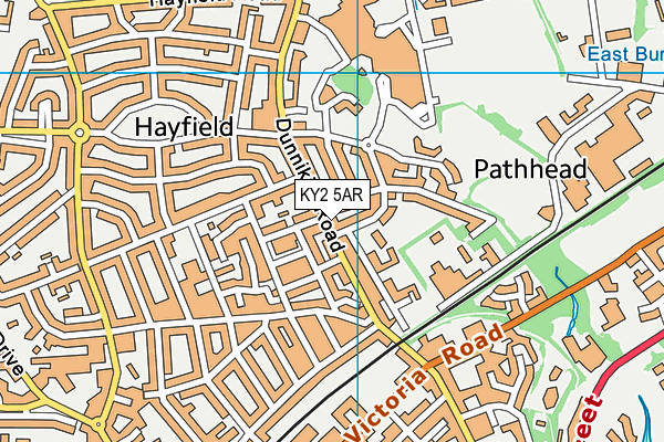 KY2 5AR map - OS VectorMap District (Ordnance Survey)