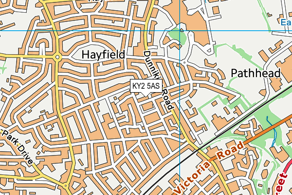 KY2 5AS map - OS VectorMap District (Ordnance Survey)