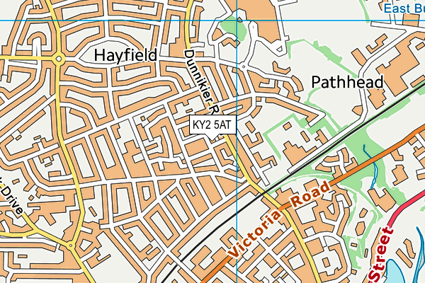 KY2 5AT map - OS VectorMap District (Ordnance Survey)