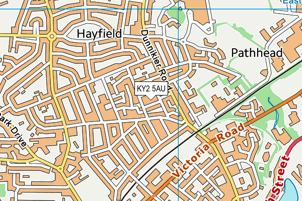 KY2 5AU map - OS VectorMap District (Ordnance Survey)