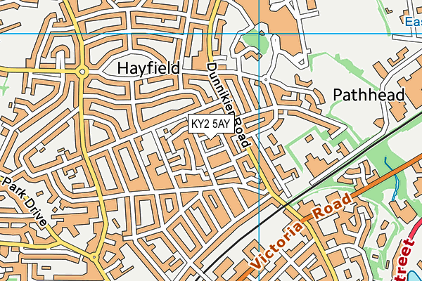 KY2 5AY map - OS VectorMap District (Ordnance Survey)