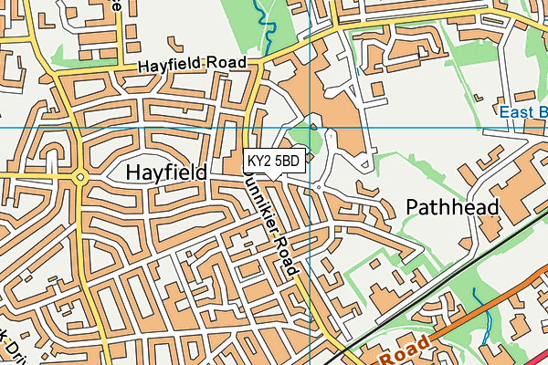 KY2 5BD map - OS VectorMap District (Ordnance Survey)