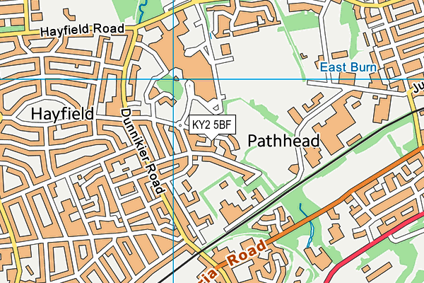 KY2 5BF map - OS VectorMap District (Ordnance Survey)