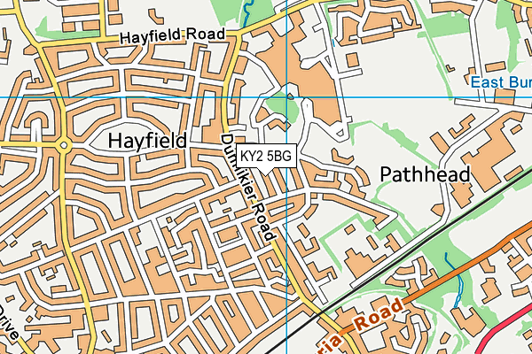 KY2 5BG map - OS VectorMap District (Ordnance Survey)