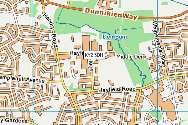 KY2 5DH map - OS VectorMap District (Ordnance Survey)