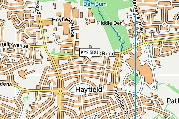 KY2 5DU map - OS VectorMap District (Ordnance Survey)