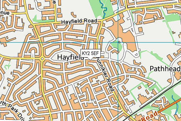 KY2 5EF map - OS VectorMap District (Ordnance Survey)