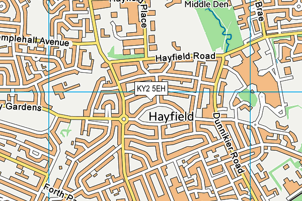 KY2 5EH map - OS VectorMap District (Ordnance Survey)