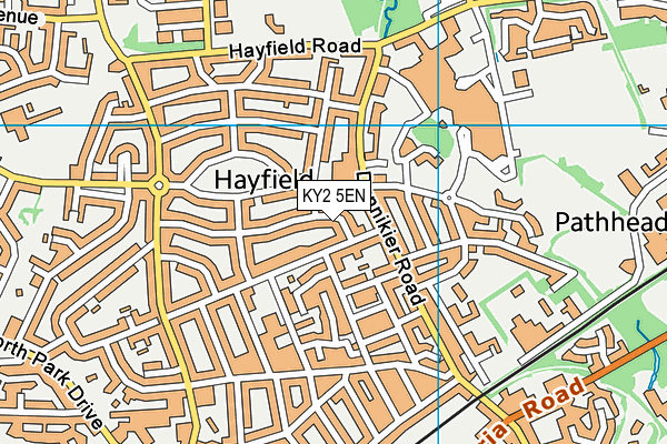 KY2 5EN map - OS VectorMap District (Ordnance Survey)