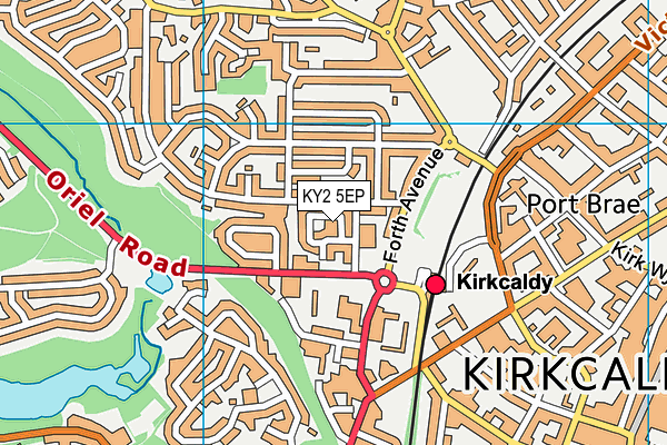 KY2 5EP map - OS VectorMap District (Ordnance Survey)