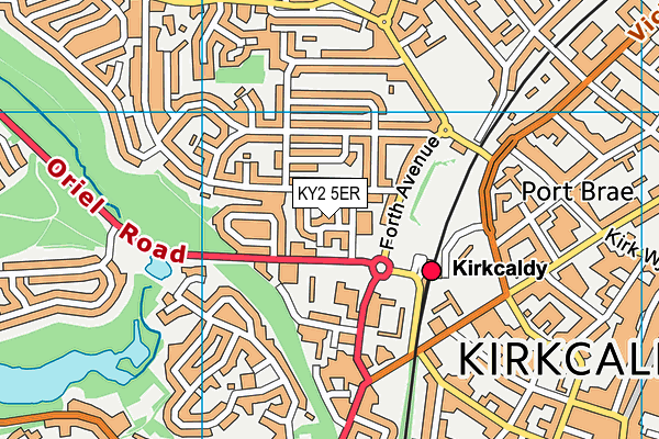 KY2 5ER map - OS VectorMap District (Ordnance Survey)