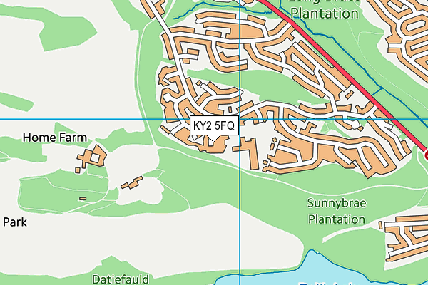KY2 5FQ map - OS VectorMap District (Ordnance Survey)