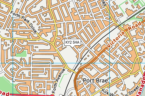 KY2 5HA map - OS VectorMap District (Ordnance Survey)