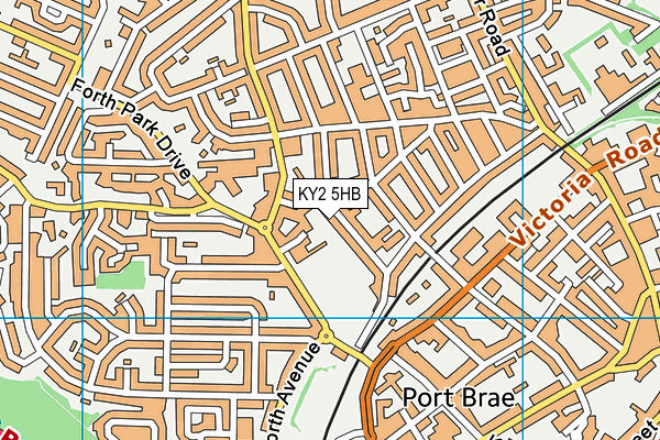 KY2 5HB map - OS VectorMap District (Ordnance Survey)