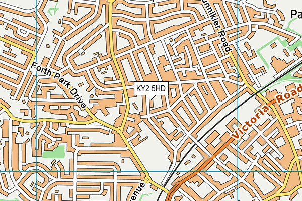 KY2 5HD map - OS VectorMap District (Ordnance Survey)