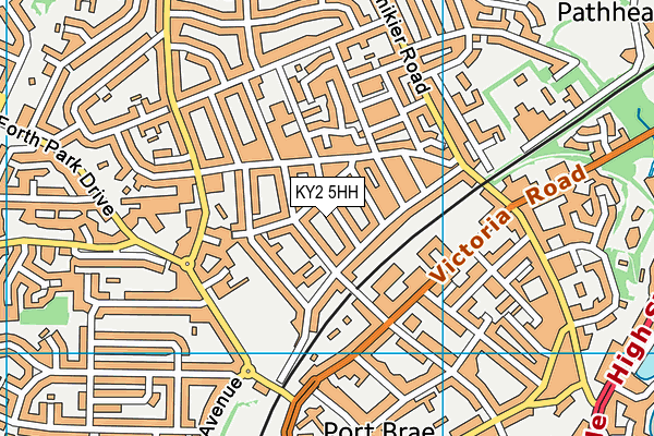 KY2 5HH map - OS VectorMap District (Ordnance Survey)