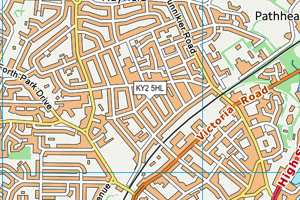 KY2 5HL map - OS VectorMap District (Ordnance Survey)