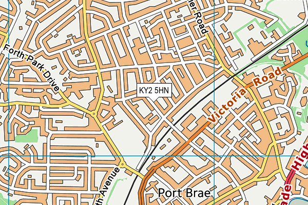 KY2 5HN map - OS VectorMap District (Ordnance Survey)