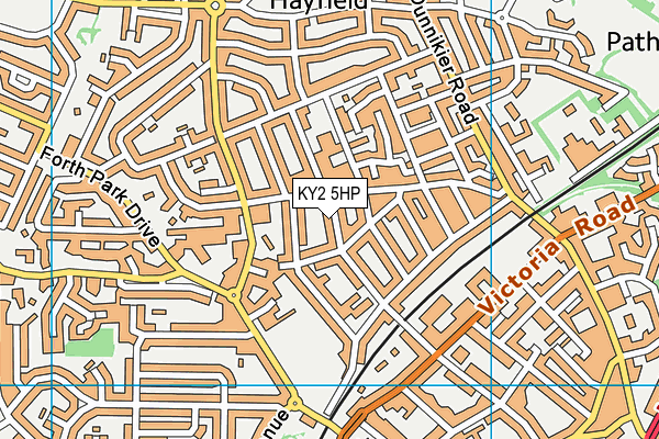 KY2 5HP map - OS VectorMap District (Ordnance Survey)