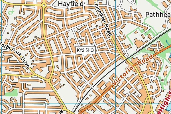 KY2 5HQ map - OS VectorMap District (Ordnance Survey)