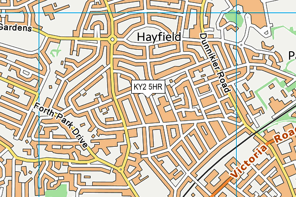 KY2 5HR map - OS VectorMap District (Ordnance Survey)