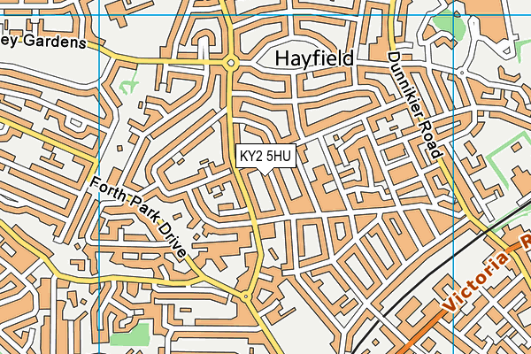 KY2 5HU map - OS VectorMap District (Ordnance Survey)