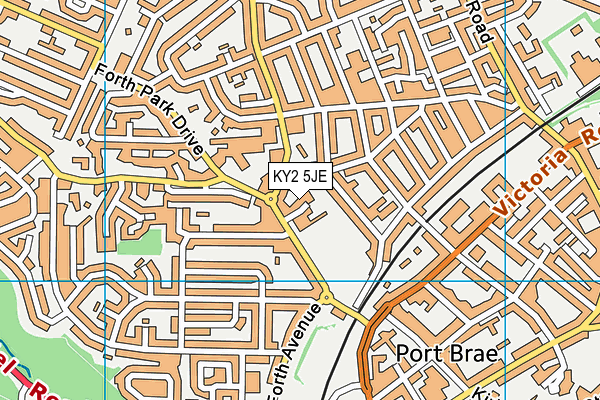 KY2 5JE map - OS VectorMap District (Ordnance Survey)