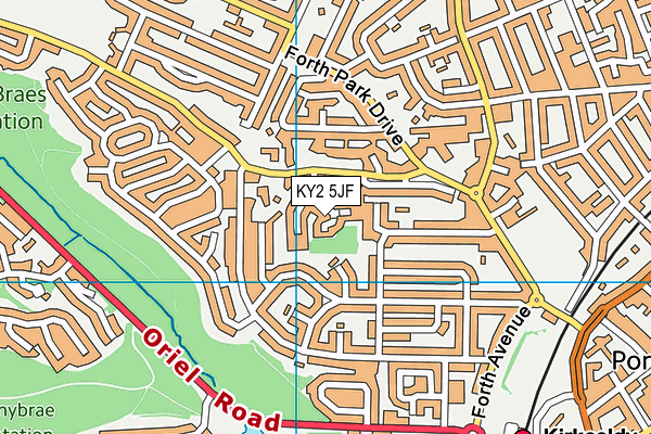 KY2 5JF map - OS VectorMap District (Ordnance Survey)