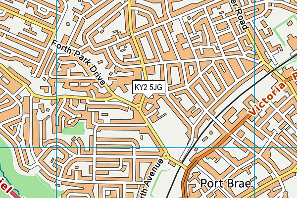 KY2 5JG map - OS VectorMap District (Ordnance Survey)