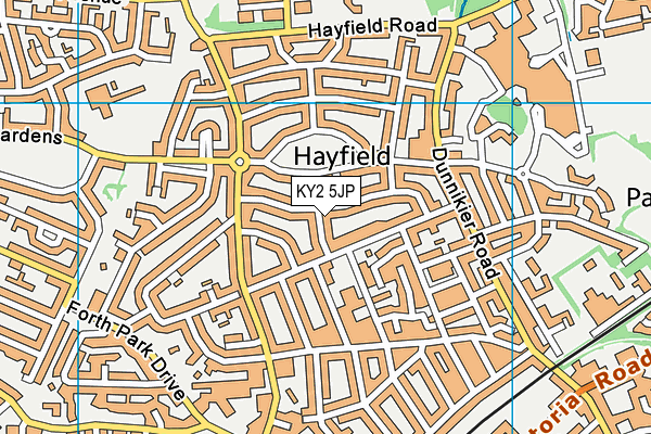 KY2 5JP map - OS VectorMap District (Ordnance Survey)