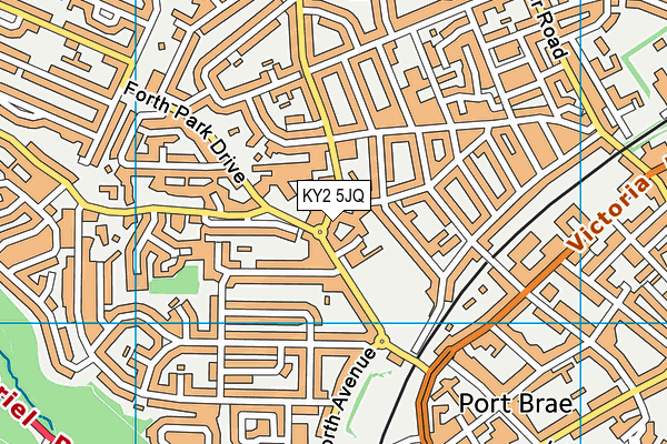 KY2 5JQ map - OS VectorMap District (Ordnance Survey)